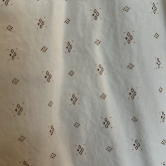 American Eagle Cream/Brown Button Up Size M - Picture 3 of 6